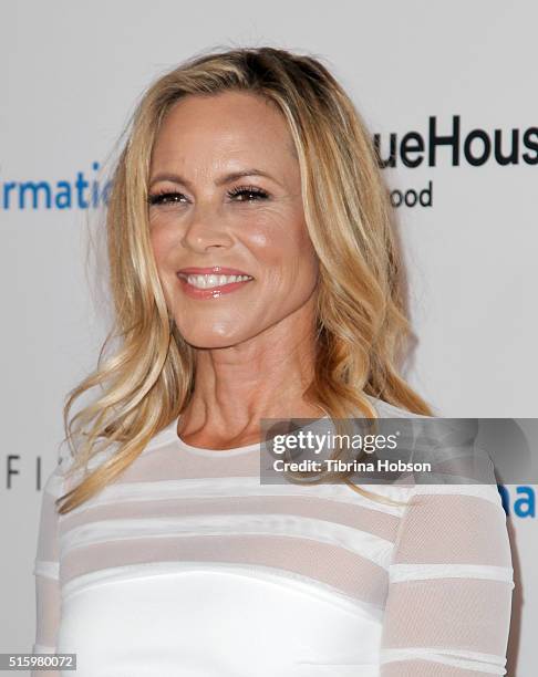 Maria Bello attends the premiere of Saban Films' 'The Confirmation' on March 15, 2016 in Los Angeles, California.