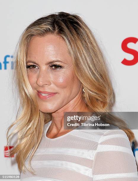 Maria Bello attends the premiere of Saban Films' 'The Confirmation' on March 15, 2016 in Los Angeles, California.