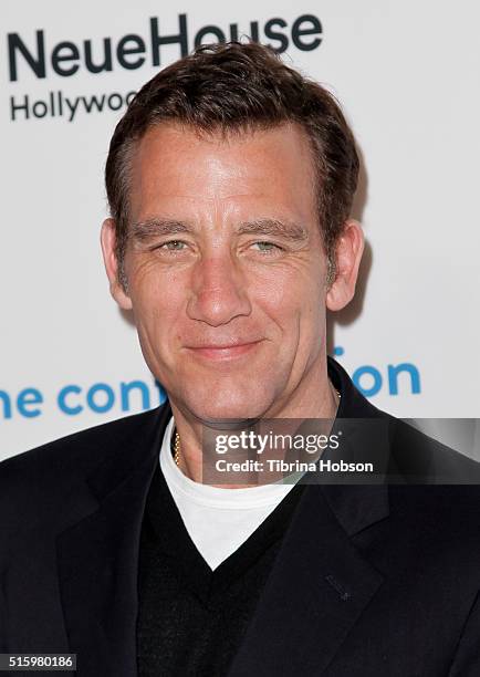 Clive Owen attends the premiere of Saban Films' 'The Confirmation' on March 15, 2016 in Los Angeles, California.