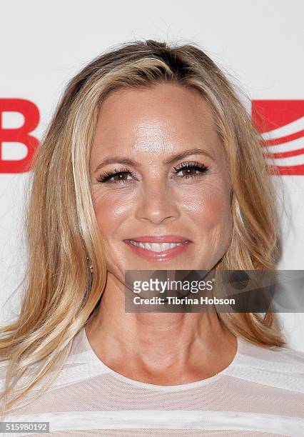 Maria Bello attends the premiere of Saban Films' 'The Confirmation' on March 15, 2016 in Los Angeles, California.
