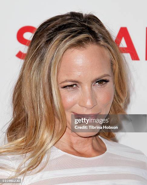Maria Bello attends the premiere of Saban Films' 'The Confirmation' on March 15, 2016 in Los Angeles, California.