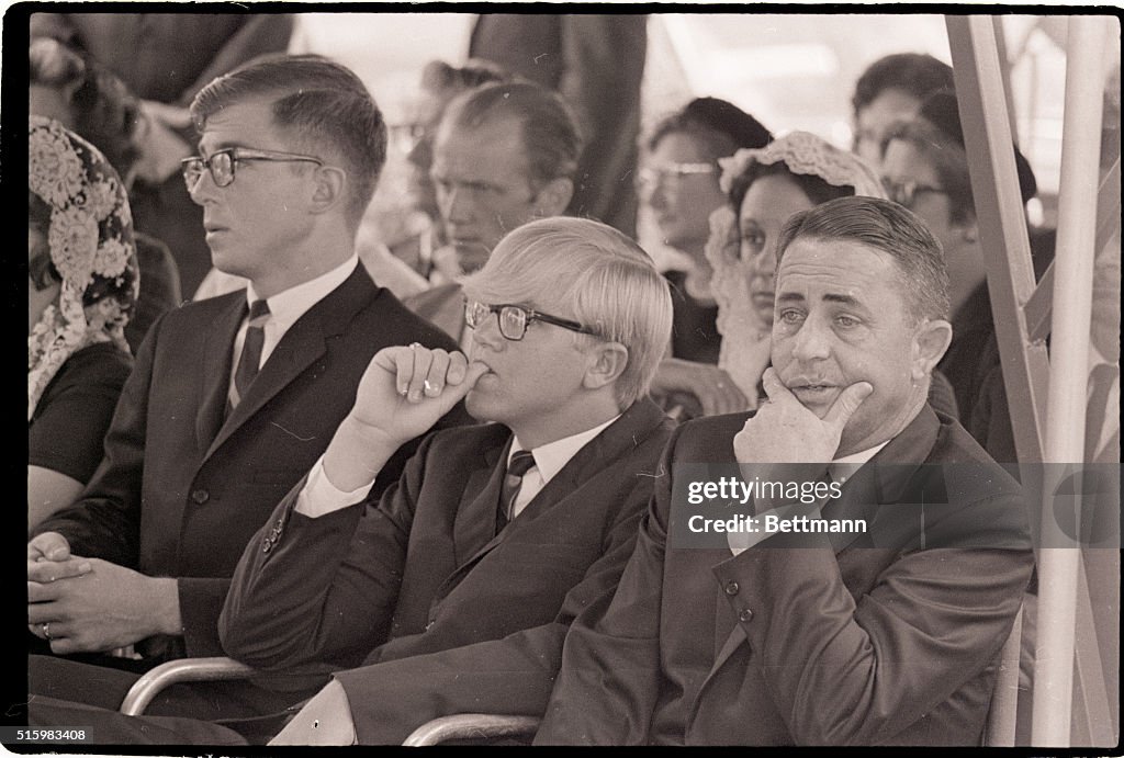 Charles A. Whitman at Son's Funeral