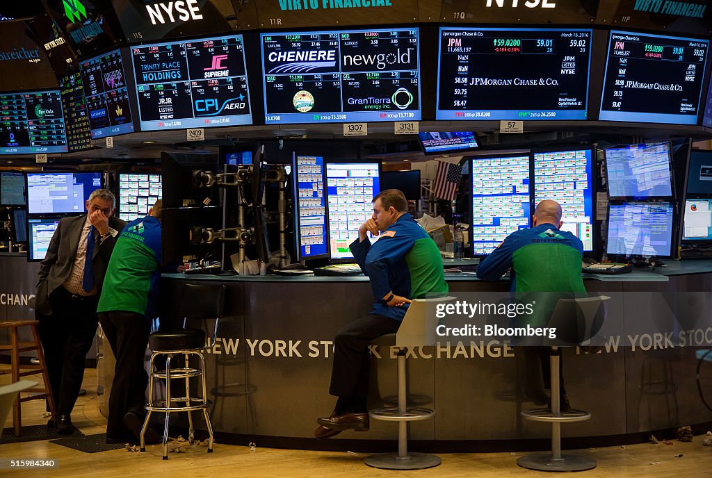 Trading On The Floor Of The NYSE As FOMC Releases Decision