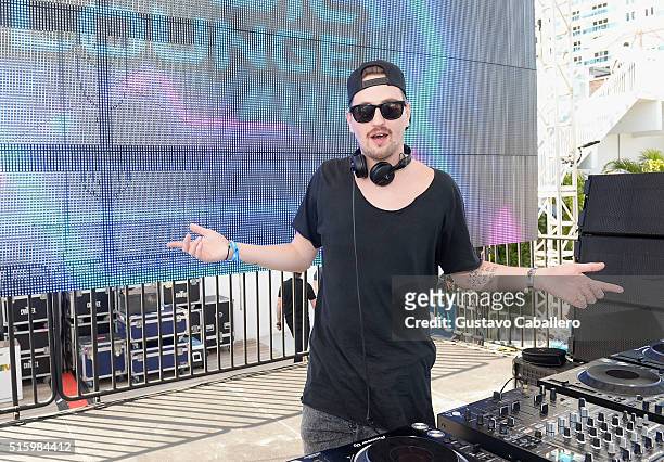 Robin Schulz performs live at SiriusXM Celebrates 10th Anniversary Of The SiriusXM Music Lounge At 1 Hotel South Beach Leading Up To Ultra Music...