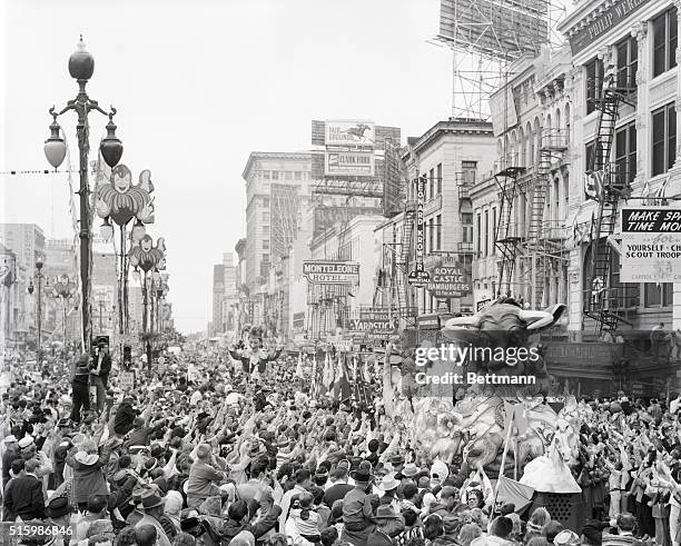 New Orleans, LA: Annual Mardi Gras parade. Undated Photo.