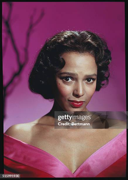 American singer and film actress, Dorothy Dandridge , circa 1955.