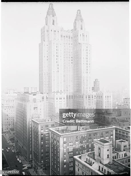 Waldorf Astoria Hotel - taken from General Food Building, 250 Park Avenue.