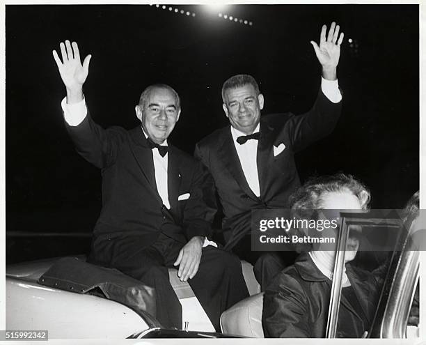 RODGERS AND HAMMERSTEIN AT CHICAGOLAND FESTIVAL, 1956.PHOTOGRAPH.