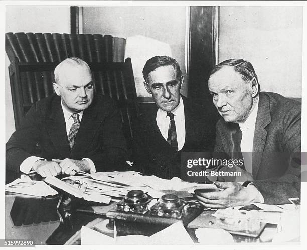 Attorney Dudley Field Malone, Dr. John A. Neal and attorney Clarence Darrow.