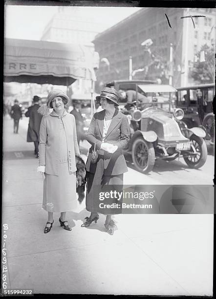 Mrs. Julian M. Gerard, Mrs. "Billy" Prime, on Park Avenue.