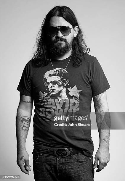 Singer/Songwriter Shooter Jennings poses at The Life & Songs of Kris Kristofferson produced by Blackbird Presents at Bridgestone Arena on March 16,...
