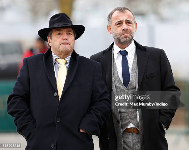 Michael Le Vell attends day 2, Ladies Day, of the Cheltenham Festival on March 16, 2016 in Cheltenham, England.