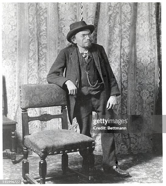 Ca. 1890-Portrait of German-born electrical engineer Charles Proteus Steinmetz in Yonkers.