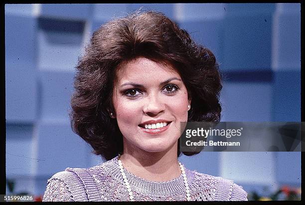 Closeup of Elizabeth Ward, Miss America of 1982.