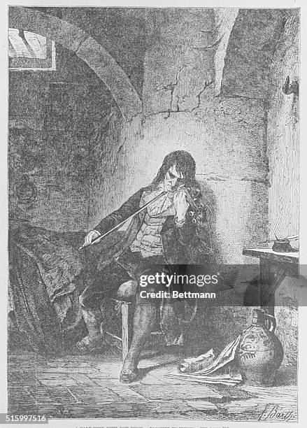 Paganini: Nicolo Paganini in prison.