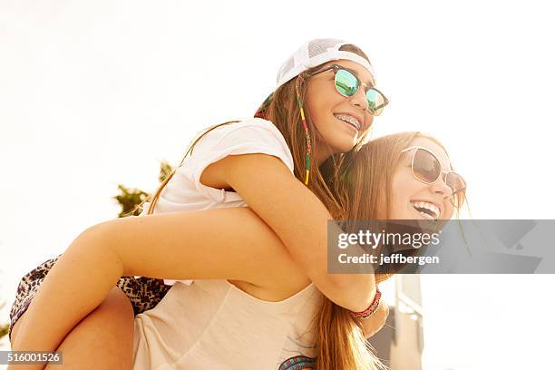 we can never control our laughter - braces and smiles stock pictures, royalty-free photos & images