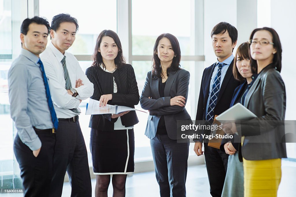 Business team working in office
