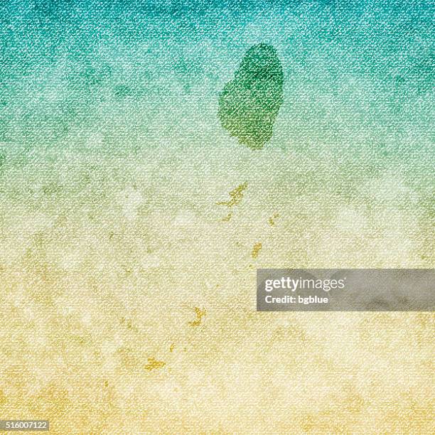 saint vincent and the grenadines map on grunge canvas background - tobago cays grenadines stock illustrations