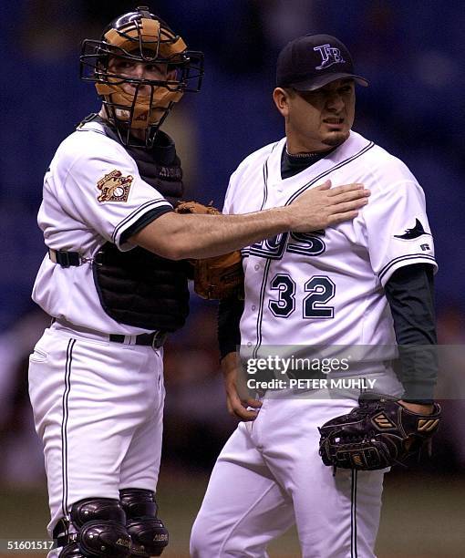 Al Reyes Devil Rays 52 Tampa Bay Devil Rays Albie Lopez Stock Photos, High-Res Pictures ...
