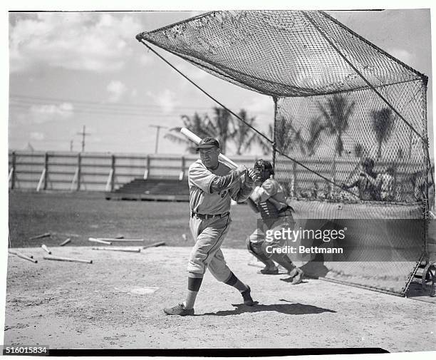 Rogers Hornsby, infielder and Manager of the St. Louis Browns, and probably one of the greatest right handed batters in the history of the game,...