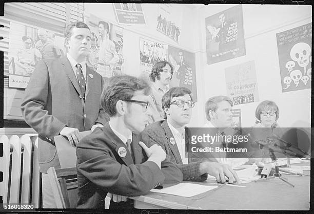 Leaders of the Student Mobilization Committee to End the War in Vietnam, at a press conference 9/29, blasted Pres. Nixon's Vietnam war policies as...