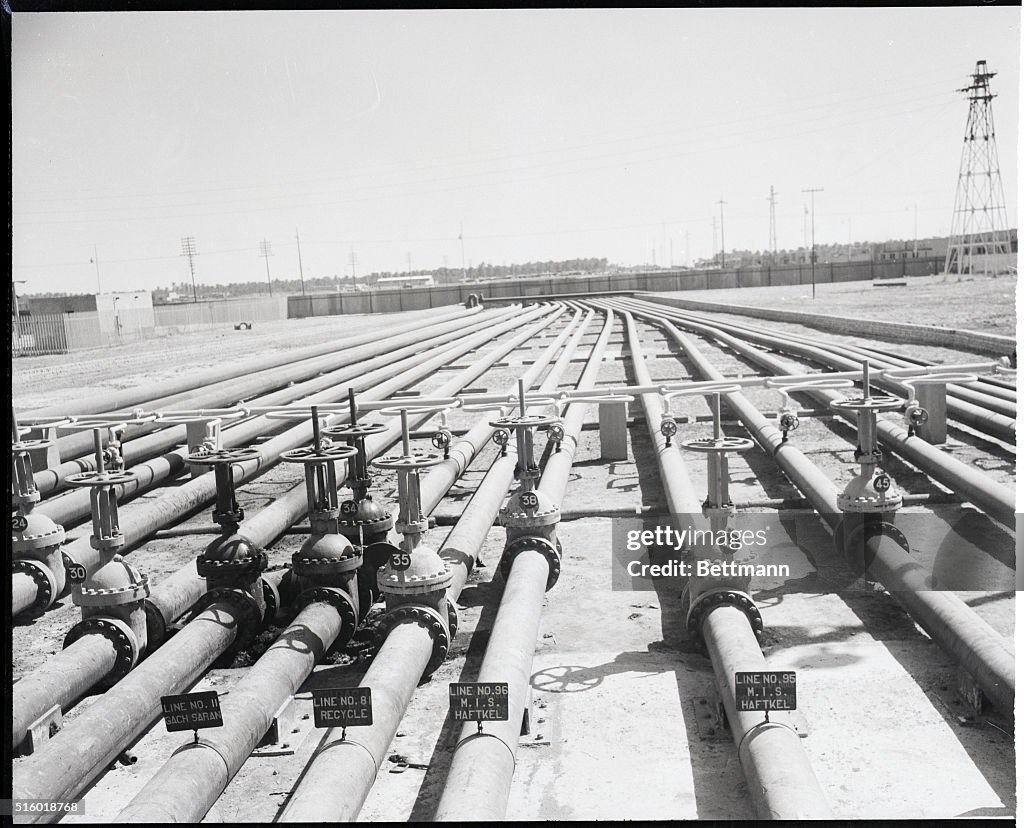 Pipes Part Of Huge Maze Of Pipe Lines