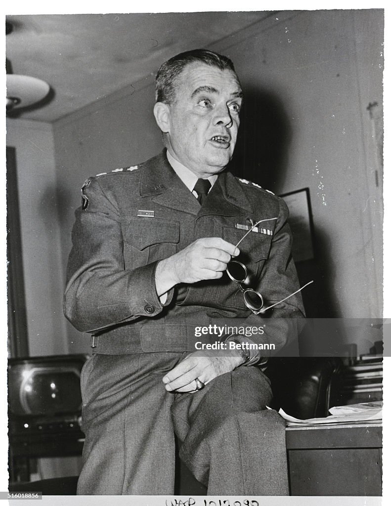 Lt. General Anthony McAuliffe in Press Conference