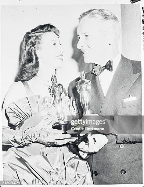 Best Actress Loretta Young won her Oscar for the film, Farmer's Daughter, while Ronald Coleman won his Best Actor Oscar for his role in the film, A...