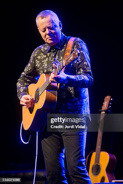 Tommy Emmanuel performs on stage during Guitar BCN on March 16, 2016 in Barcelona, Spain.