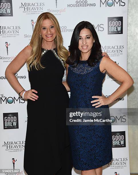 Founders of THE MOMS Denise Albert and Melissa Musen Gerstein attend The MOMS "Miracles From Heaven" Mamarazzi Screening at Hearst Tower on March 16,...