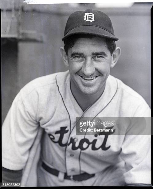 Lakeland, FL: Manager Mickey Cochrane, while not actively playing, keeps busy rounding his Detroit Tiger baseball players into shape at spring...