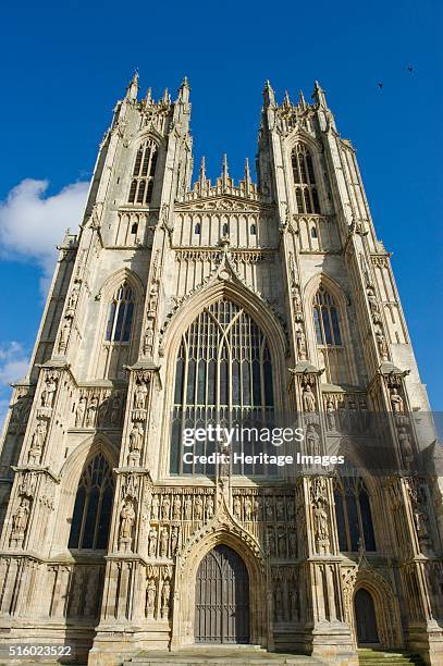 Beverley Minster, East Riding of Yorkshire, 2010. Exterior of the west front. Beverley Minster is one of the largest parish churches in England. The...