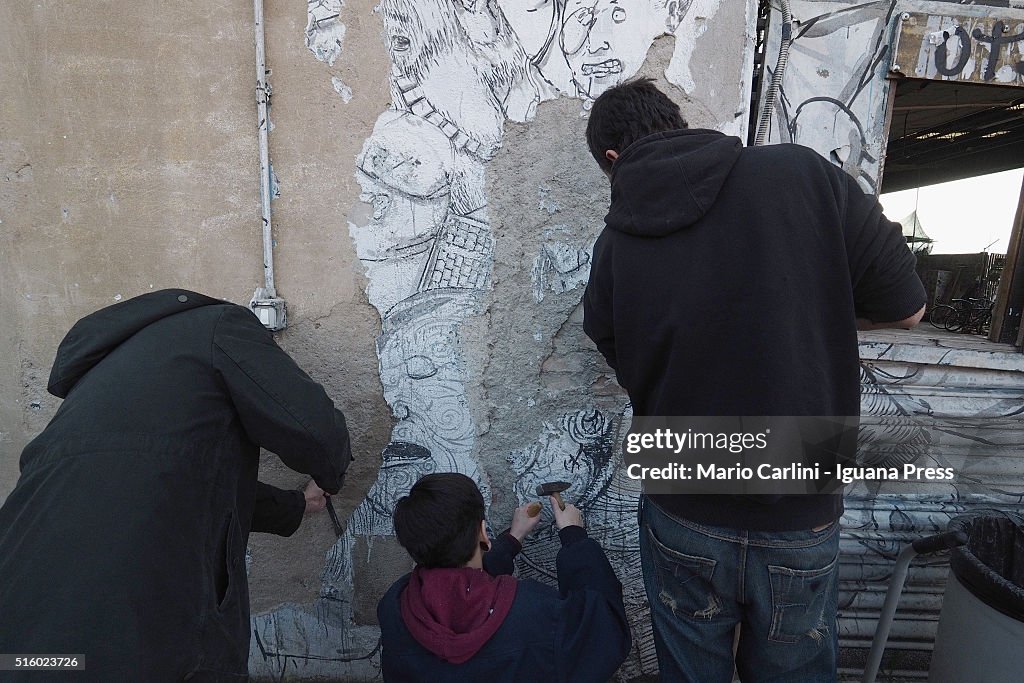Street Artist Blu Erases His Murals In Bologna