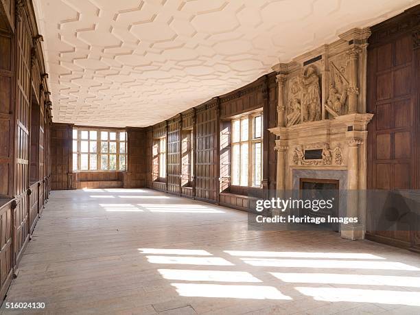 The Long Gallery, Apethorpe Palace, Northamptonshire, 2008. Interior view of the long gallery on the first floor of the east range of the house from...