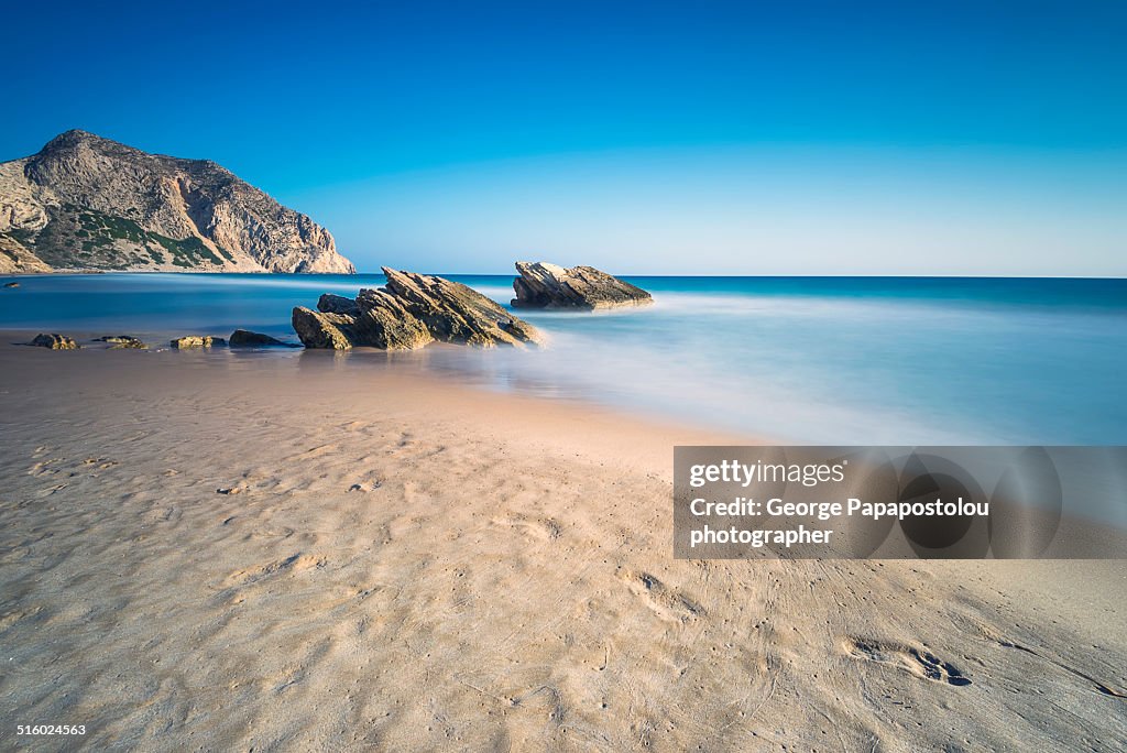 Kavo Paradiso beach in Kos island Greece