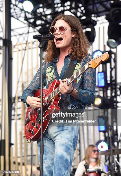 Recording artist Garrett Borns aka "BORNS" performs onstage during the 2016 MTV Woodies/10 For 16 on March 16, 2016 in Austin, Texas.