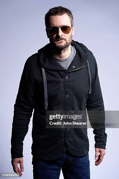 Musician Eric Church poses at The Life & Songs of Kris Kristofferson produced by Blackbird Presents at Bridgestone Arena on March 16, 2016 in...