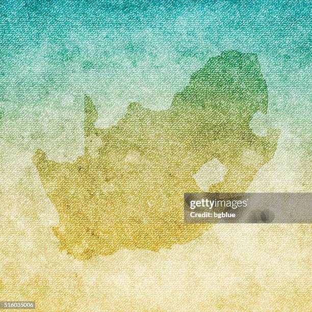 south africa map on grunge canvas background - cape town stock illustrations