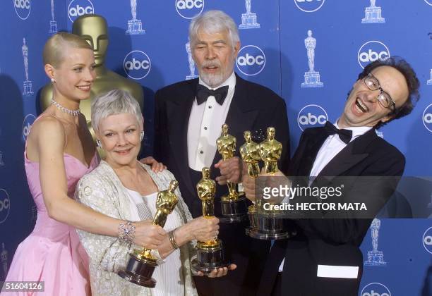 Best Actress Gwyneth Paltrow for "Shakespeare In Love", Best Supporting Actress Judi Dench for "Shakespeare In Love", Best Supporting Actor James...