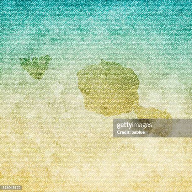 tahiti - polynesia map on grunge canvas background - french polynesia stock illustrations