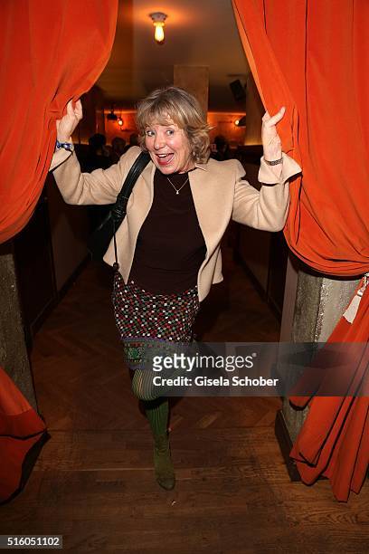 Jutta Speidel during the NdF after work press cocktail 2016 at Park Cafe on March 16, 2016 in Munich, Germany.