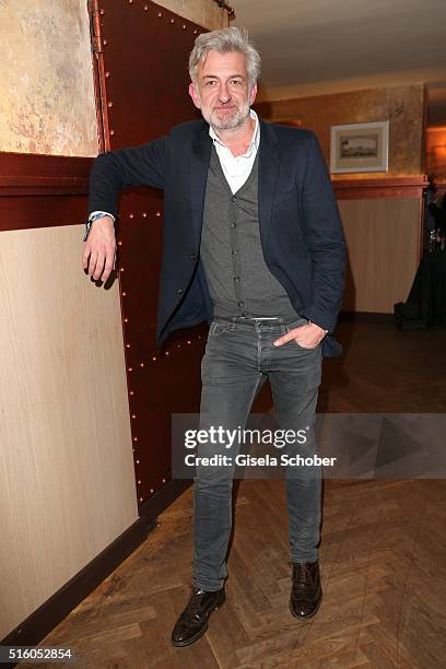 Dominic Raacke during the NdF after work press cocktail 2016 at Park Cafe on March 16, 2016 in Munich, Germany.