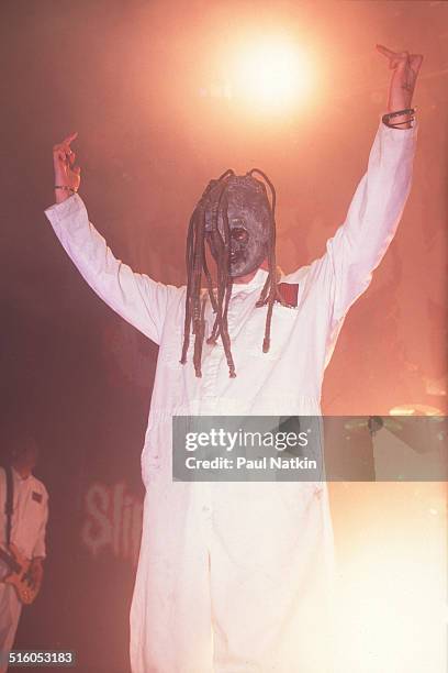 American metal band Slipknot performs at the Congress Theater, Chicago, Illinois, November 16, 2000.