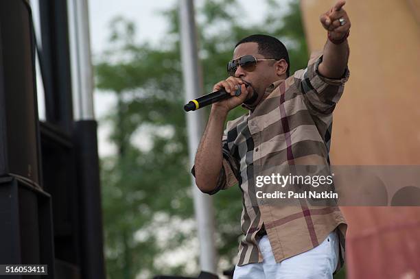 American pastor and musician Smokie Norful performs onstage during the Gospel Festival at Ellis Park, Chicago, Illinois, June 22, 2013.