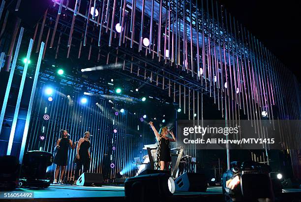 Singer Rozes performs onstage during the 2016 MTV Woodies/10 For 16 on March 16, 2016 in Austin, Texas.