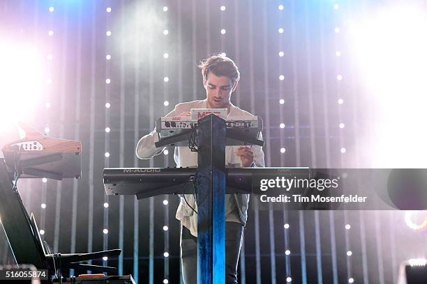 Musician Andrew Taggart of The Chainsmokers performs onstage during the 2016 MTV Woodies/10 For 16 on March 16, 2016 in Austin, Texas.