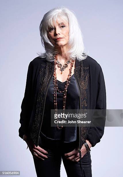 Singer/Songwriter Emmylou Harris poses at The Life & Songs of Kris Kristofferson produced by Blackbird Presents at Bridgestone Arena on March 16,...