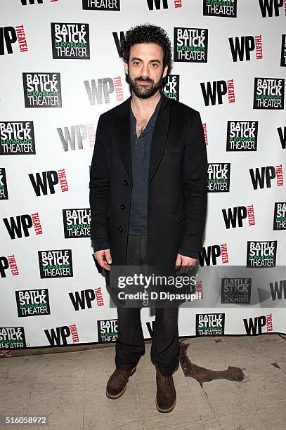 Morgan Spector attends the "Ironbound" Opening Night at Rattlestick Playwrights Theater on March 16, 2016 in New York City.