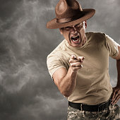 Military Drill Sergeant Barking Orders