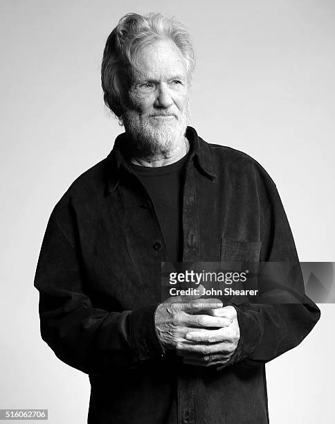 Singer/Songwriter Kris Kristofferson poses at The Life & Songs of Kris Kristofferson produced by Blackbird Presents at Bridgestone Arena on March 16,...